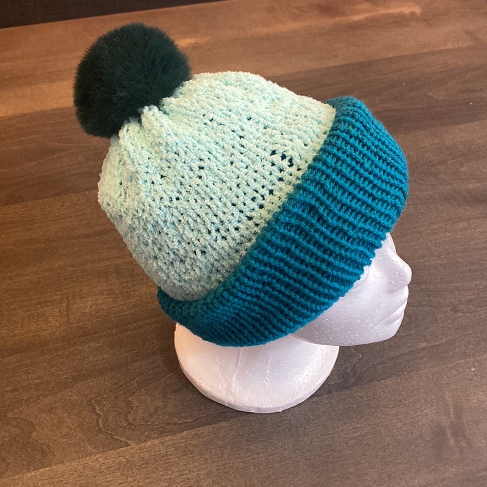 Cupcake Knit Winter Hat - Hand Made